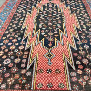 Alfombra antigua Mazlagan Irán principios del siglo XX. Cm 180 x 136